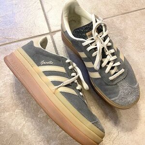 Adidas Wmns Gazelle Bold 'Grey Beige Gum 7.5 (runs big…close to 8-8.5) No insole